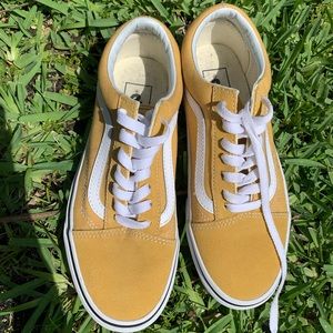 yellow old school vans